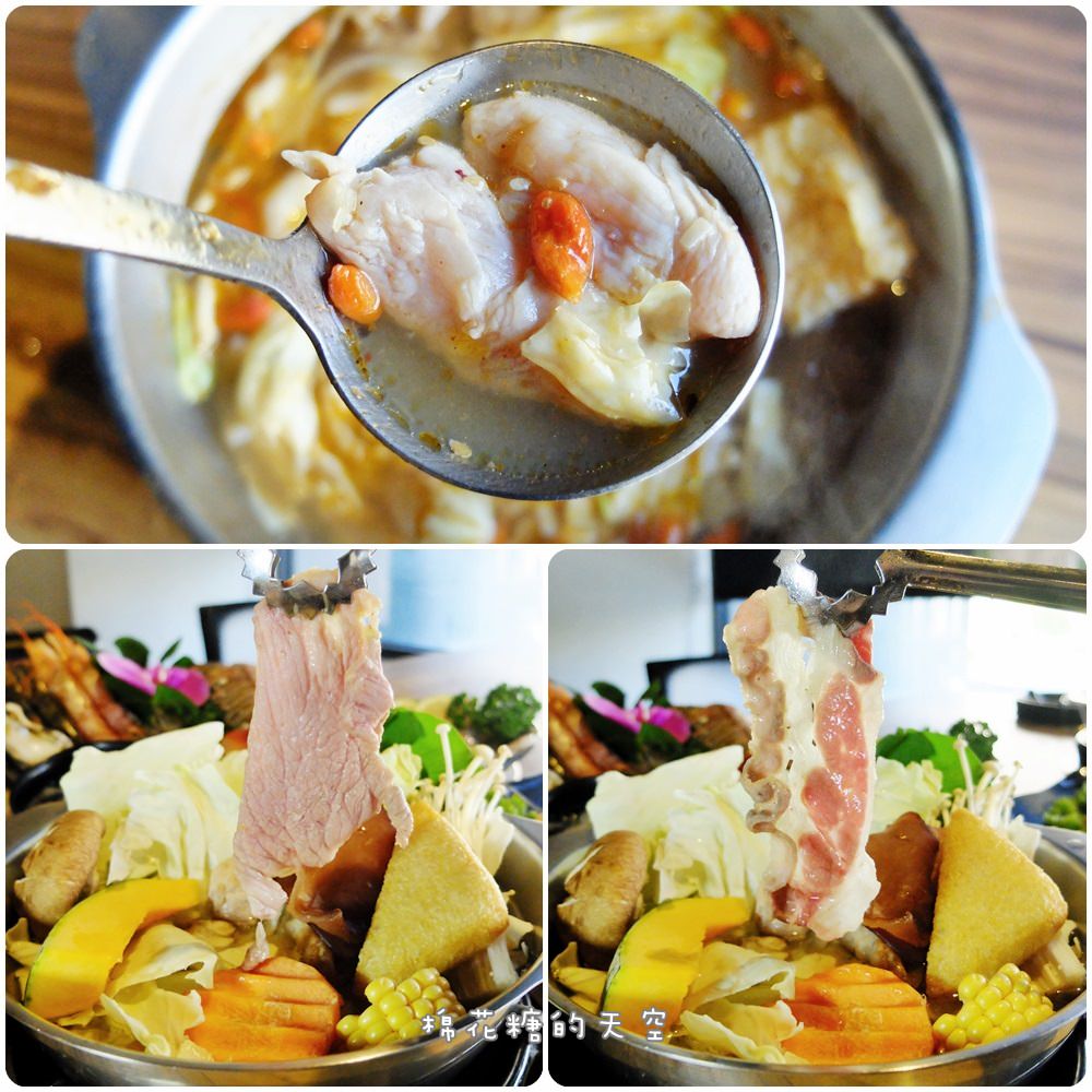 沙鹿火鍋‖驛庭鍋物超誇張！豪華頂級海陸套餐～龍蝦、生蠔通通有！溫體豬切片煮火鍋～口感真是棒！