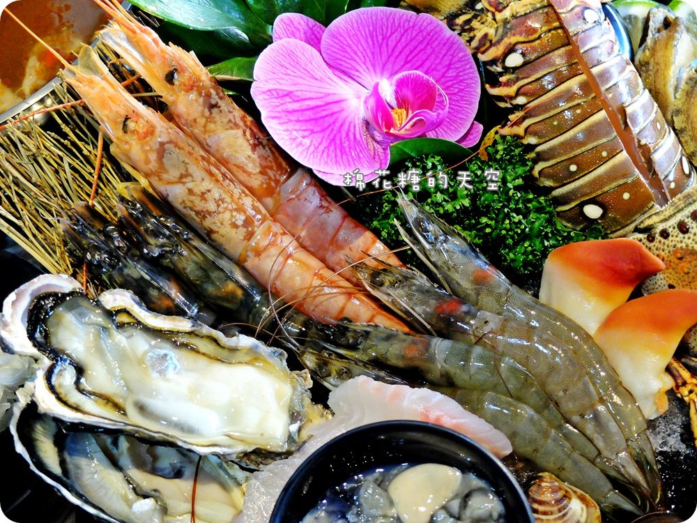 沙鹿火鍋‖驛庭鍋物超誇張！豪華頂級海陸套餐～龍蝦、生蠔通通有！溫體豬切片煮火鍋～口感真是棒！