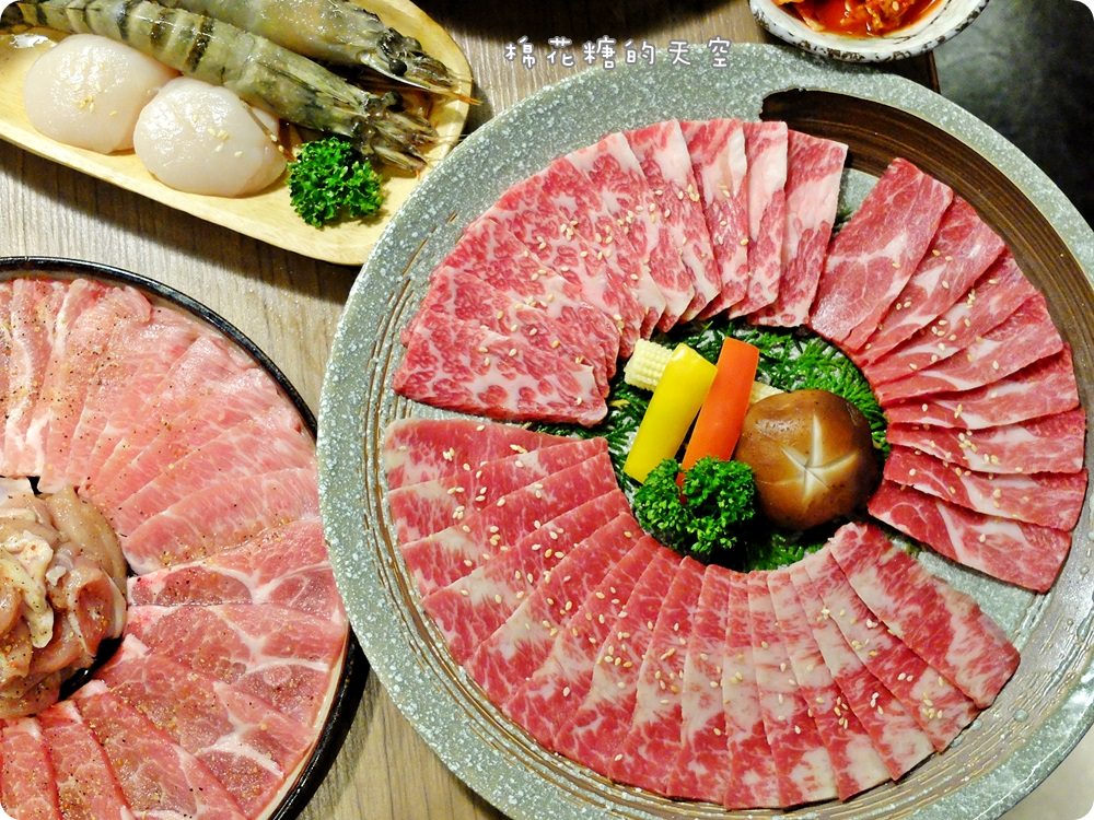 台中燒肉‖雲火日式燒肉超狂新菜單-Prime等級牛肉滿滿一大盤,外加三豬一雞、超大干貝 台中燒肉‖雲火日式燒肉超狂新菜單-Prime等級牛肉滿滿一大盤,外加三豬一雞、超大干貝