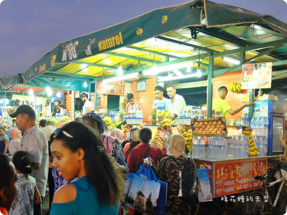 摩洛哥‖馬拉喀什Djemaa el-Fna德吉瑪廣場美食巡禮，舊城大市集Souk尋寶去