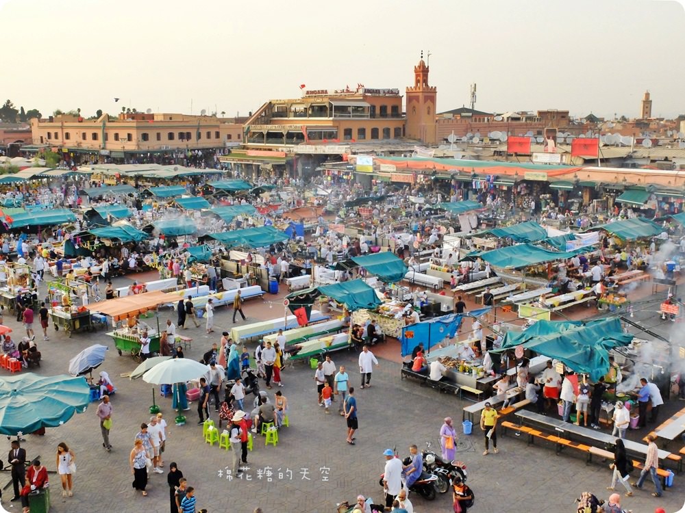 摩洛哥‖馬拉喀什Djemaa el-Fna德吉瑪廣場美食巡禮，舊城大市集Souk尋寶去