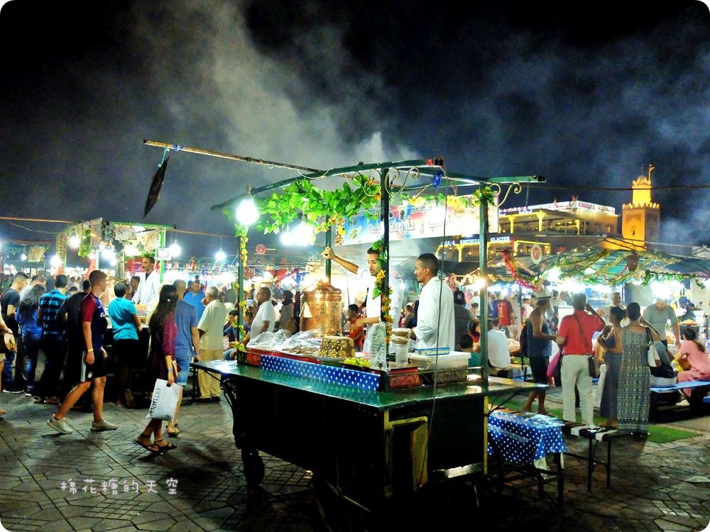 摩洛哥‖馬拉喀什Djemaa el-Fna德吉瑪廣場美食巡禮，舊城大市集Souk尋寶去
