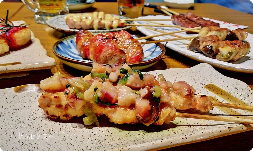 台中深夜食堂推薦-百川日本串燒，酒蒸蛤蠣吃完還有美味彩蛋！就在文心路旁