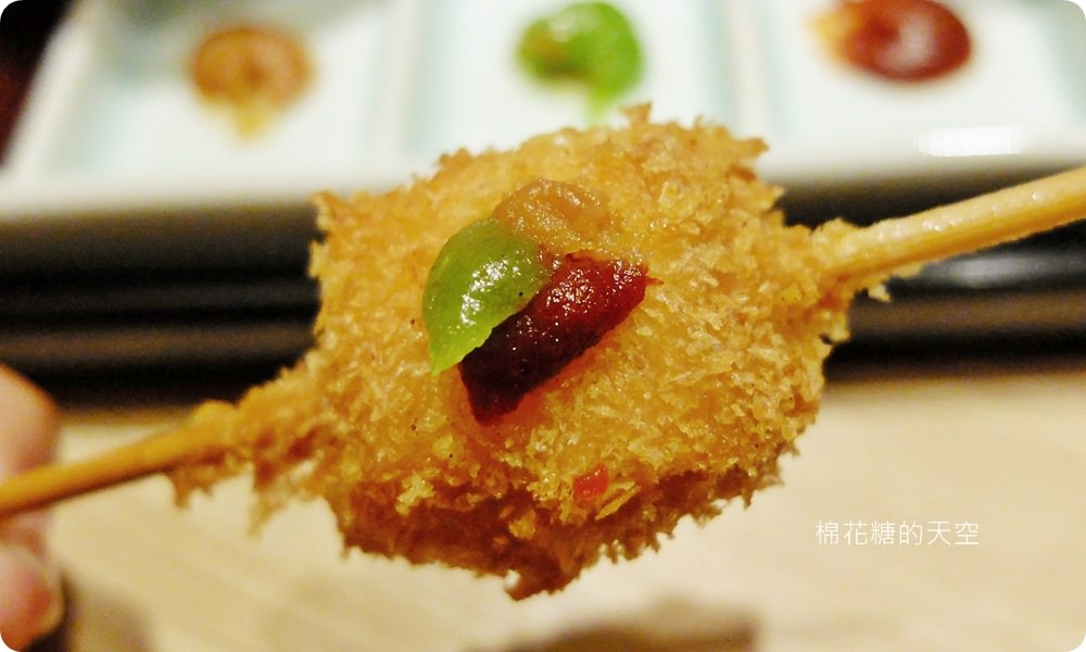 中友百貨美食推薦|天串招牌串揚套餐排排站超療癒！獨特炸牛排還有邪惡粉紅切面喔！
