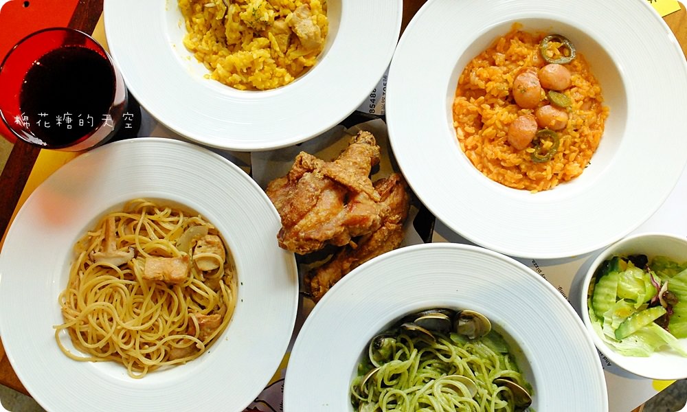 超狂三隻雞腿義大利麵大滿足！中興大學旁"那間披薩"商業午餐超優惠