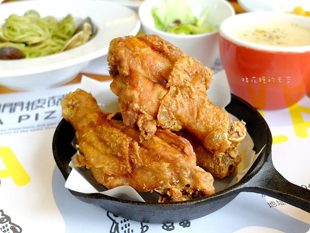 超狂三隻雞腿義大利麵大滿足！中興大學旁"那間披薩"商業午餐超優惠