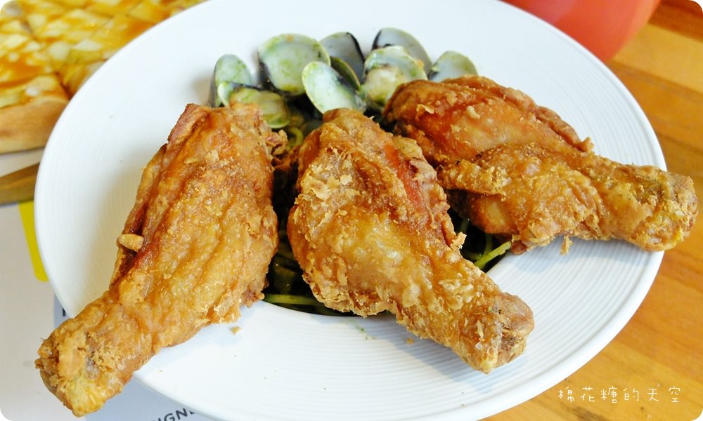 超狂三隻雞腿義大利麵大滿足！中興大學旁"那間披薩"商業午餐超優惠