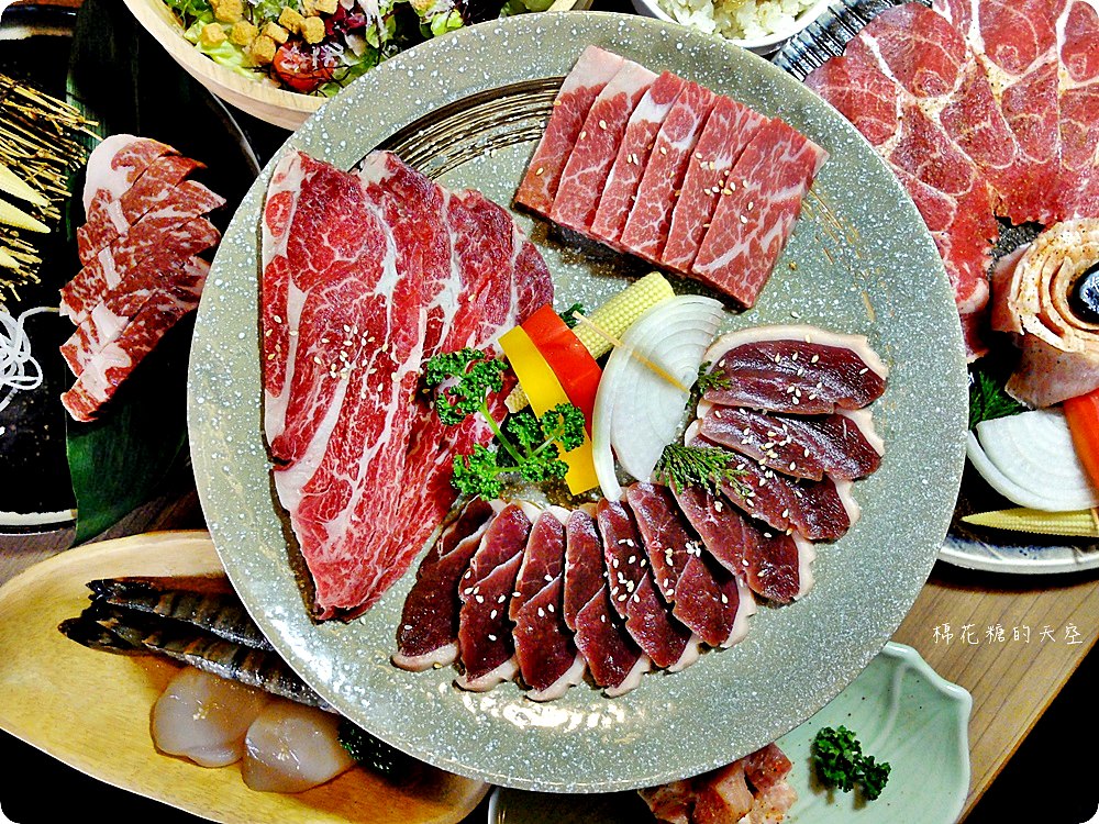 台中雲火伊比利黑豬套餐口感不輸牛肉，加購和牛牛排只要239！