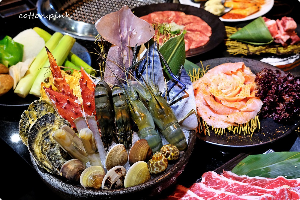 台中燒烤吃到飽首選！干貝、帝王蟹、黑毛牛、哈根達斯任你點，大口吃肉、大啖海鮮就在潼阪頂級燒烤