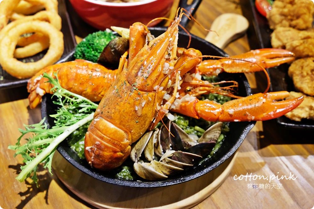 台中餐酒館推薦|大推薩克森餐酒館手工披薩外加超霸氣豪華龍蝦燉飯
