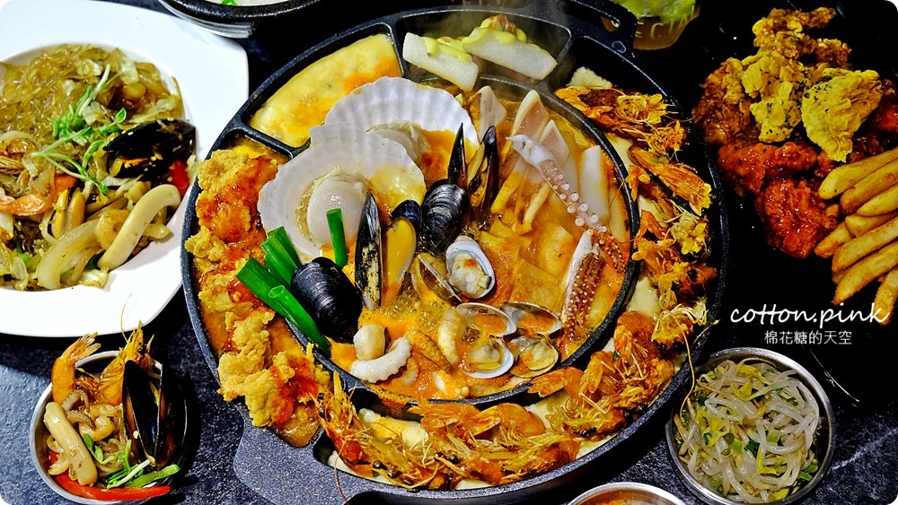 台中韓式美食|隱藏版韓式起司海鮮鍋在台中中科拉拉廚房牽絲啦！吃到痛風也願意！