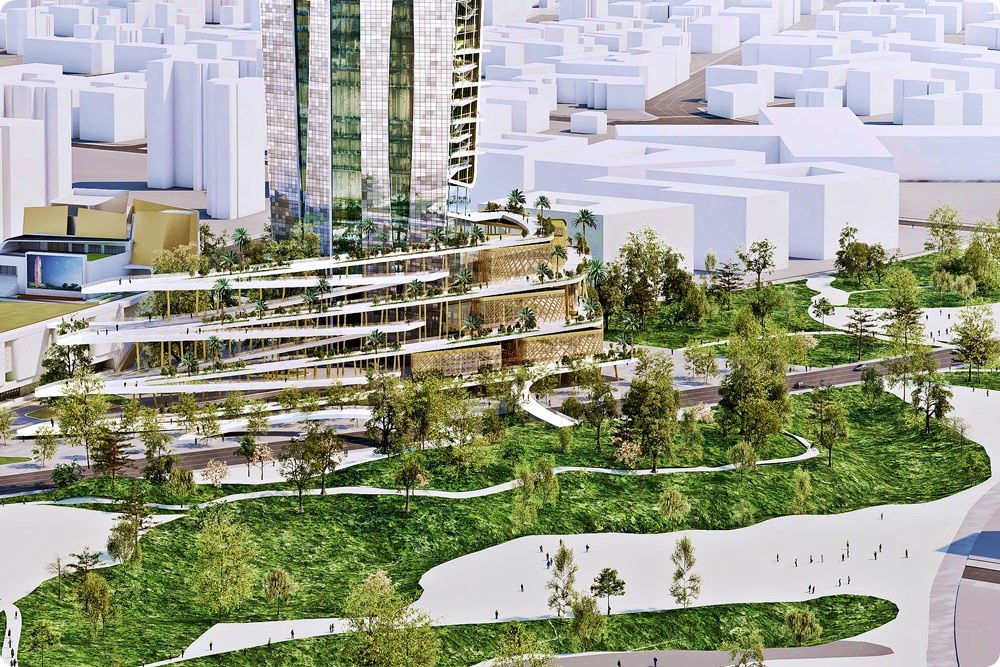 台中新地標-水湳智慧城中央公園搶先開放，綠美圖、電影中心、水湳會展中心、智慧營運中心令人期待