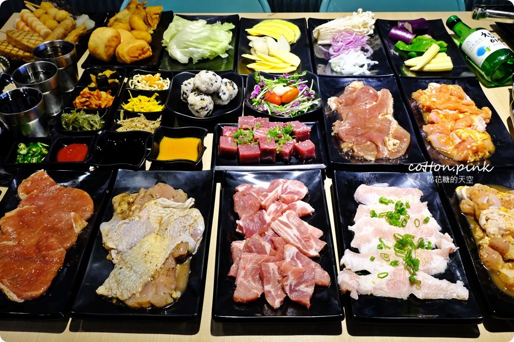 台中沙鹿韓式烤肉吃到飽！肉鮮生超狂肉山把我的胃淹沒啦～