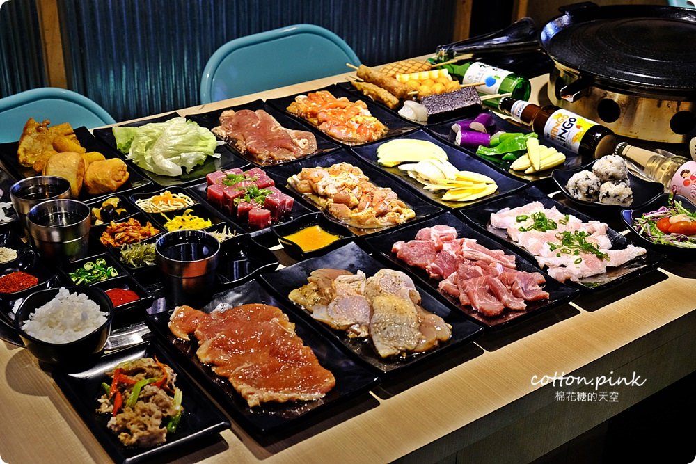 台中沙鹿韓式烤肉吃到飽！肉鮮生超狂肉山把我的胃淹沒啦～