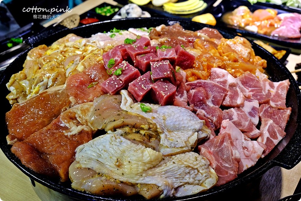台中沙鹿韓式烤肉吃到飽！肉鮮生超狂肉山把我的胃淹沒啦～