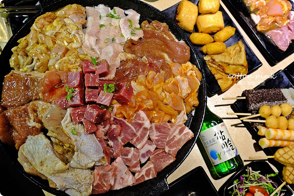 台中沙鹿韓式烤肉吃到飽！肉鮮生超狂肉山把我的胃淹沒啦～