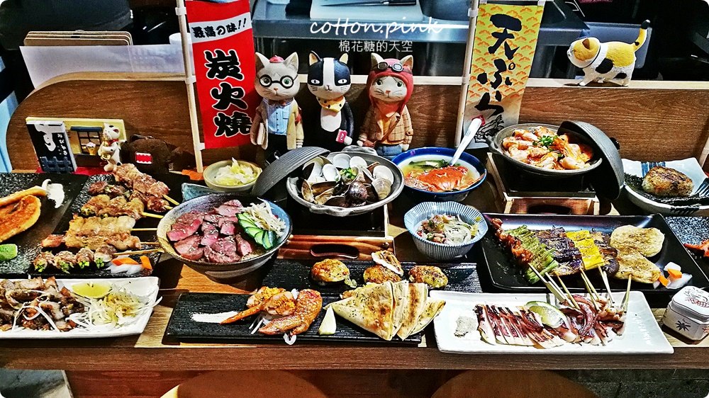 逢甲夜市隱藏版居酒屋-炭燒烤不只串燒好吃，牛排丼肉多到看不到飯了啦！