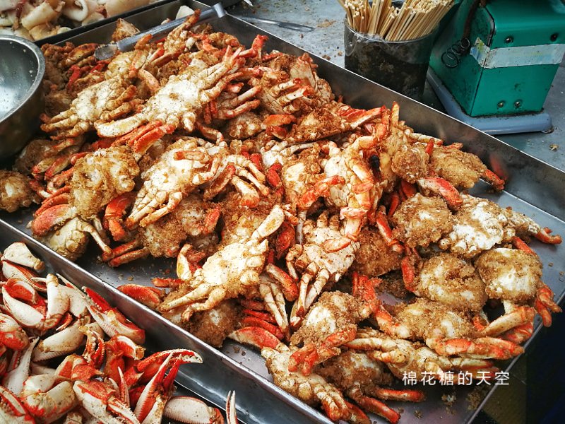 台中太原夜市排隊美食-呷味鮮蟹腳蟹肉，隱藏版魷魚膘晚來吃不到