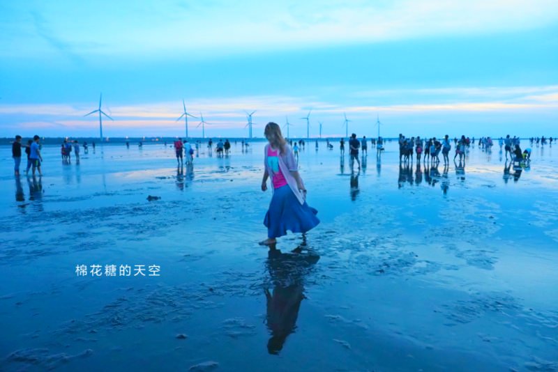 台中必玩景點|高美濕地超美夕陽天空之鏡～文內有潮汐時間可查詢