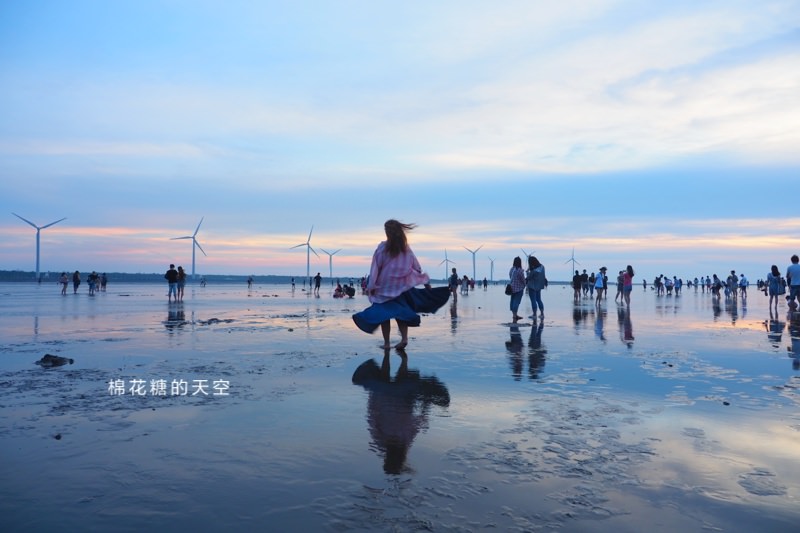 台中必玩景點|高美濕地超美夕陽天空之鏡～文內有潮汐時間可查詢