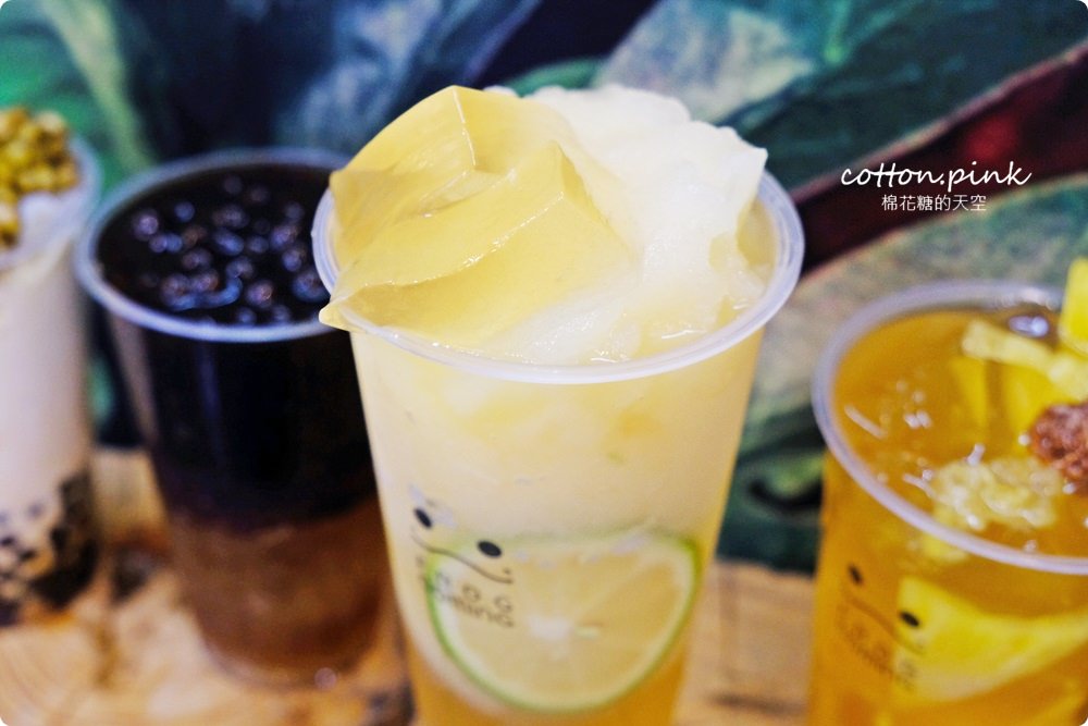 台中一中街必喝飲料-青蛙下蛋回來了！升級版青蛙來了～獨家黑糖珍珠冰沙陪你過夏天！
