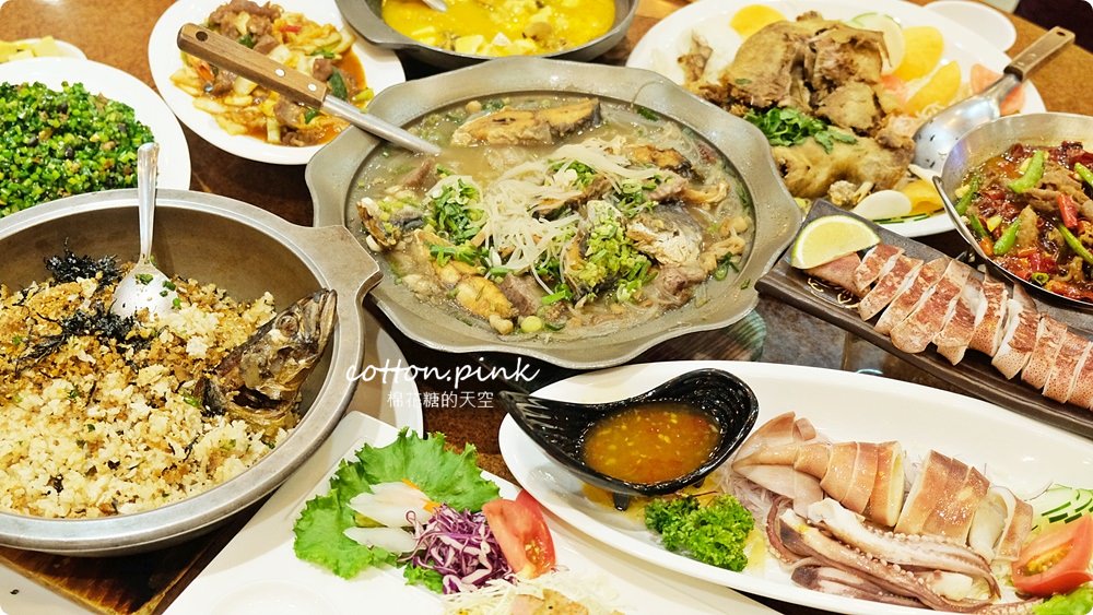台中大里海鮮餐廳推薦-漁人料理屋，大推金鯧米粉、蟹黃豆腐～家庭聚餐老少咸宜
