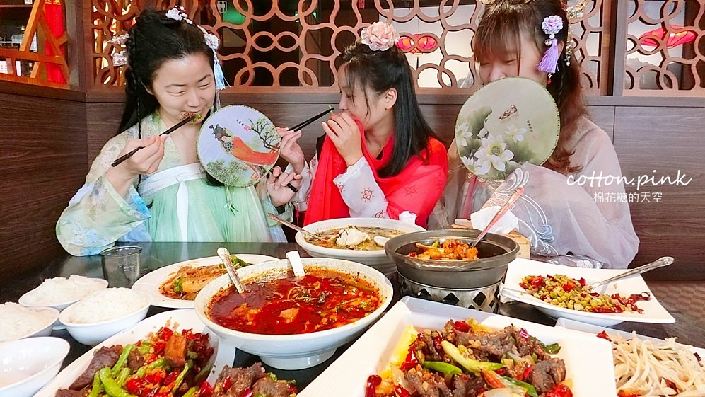 陸劇仙女換你當！台中吃川菜還能體驗夢幻漢服～品渝宴川菜館讓人吃得過癮更拍得滿意