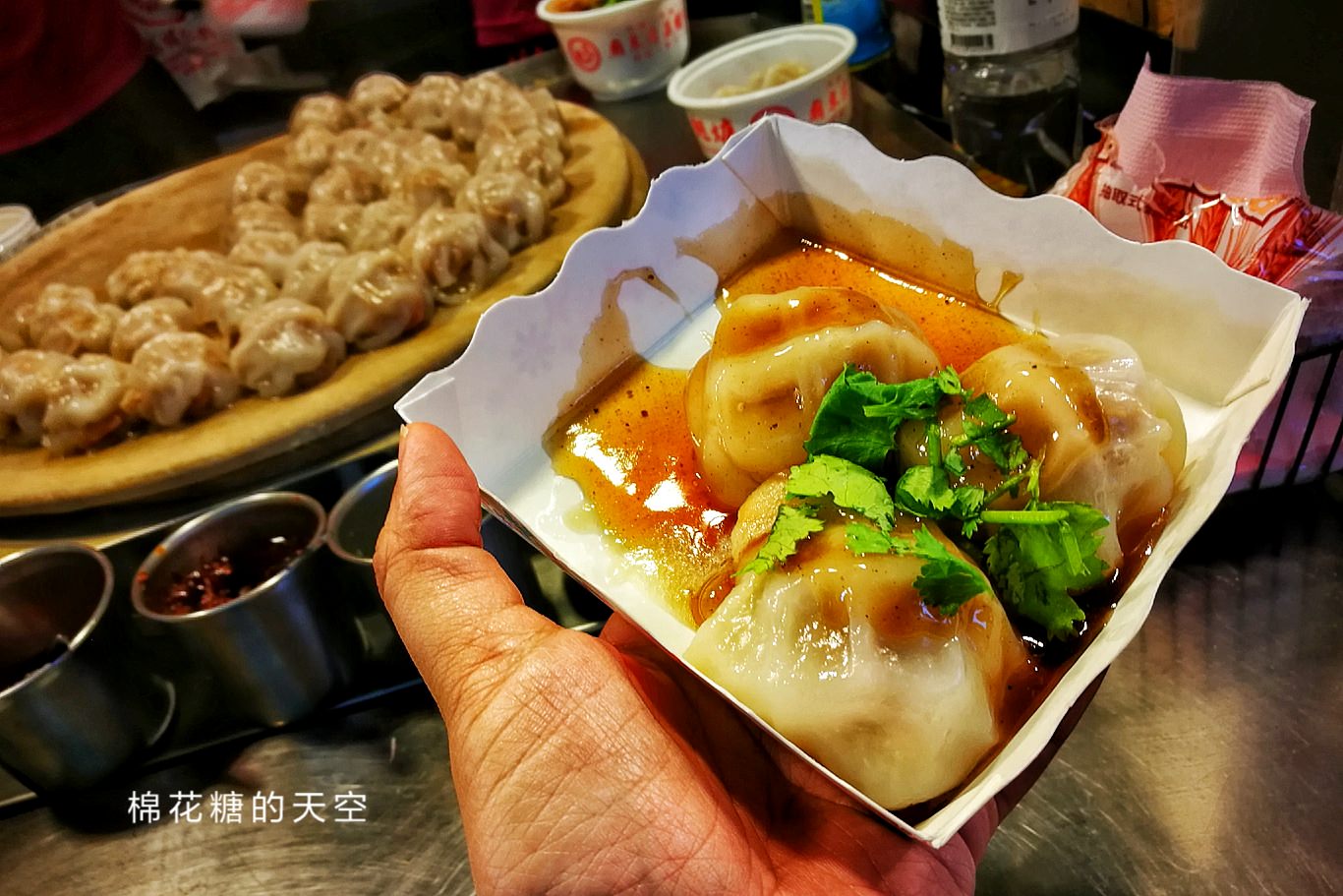 豐原廟東夜市必吃-清蒸蝦仁肉圓，鮮蝦看得到排隊也要吃