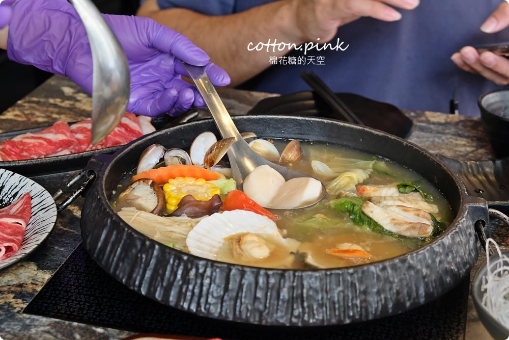 台中火鍋大推薦-京燒渦物一鍋兩吃，關西風壽喜燒乾煎肉片太好吃啦！