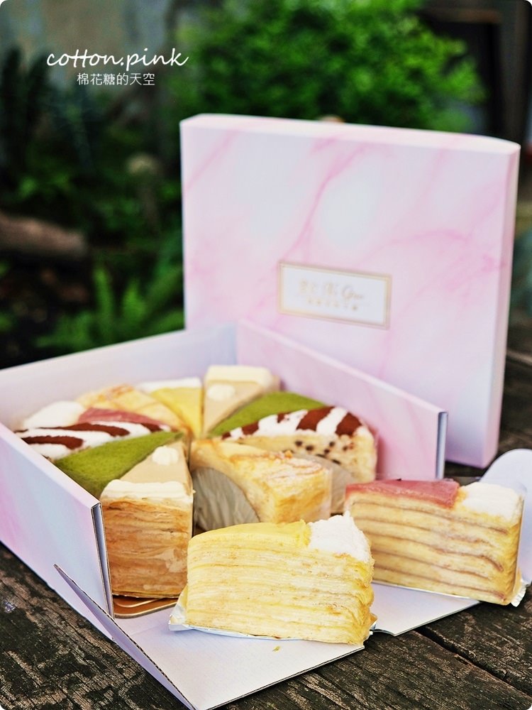 台中千層蛋糕推薦-2度C Ni Guo平價又好吃，外帶組合更划算！繽紛千層拼盤開放預約，當彌月蛋糕也棒棒