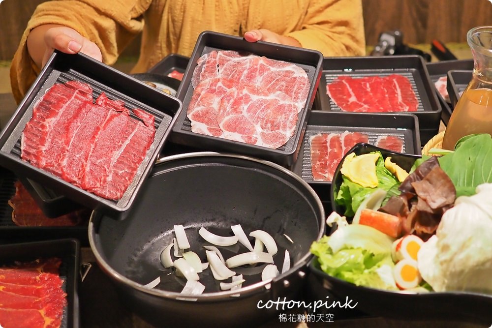 台中火鍋吃到飽～一宮壽喜燒肉肉任你點、青菜送上桌！