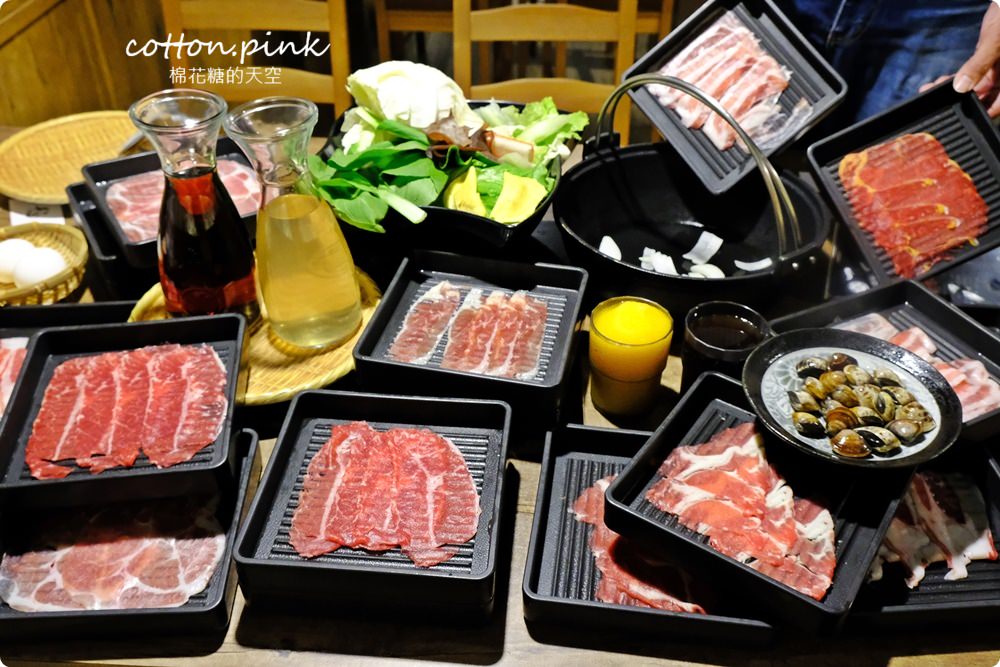 台中火鍋吃到飽～一宮壽喜燒肉肉任你點、青菜送上桌！
