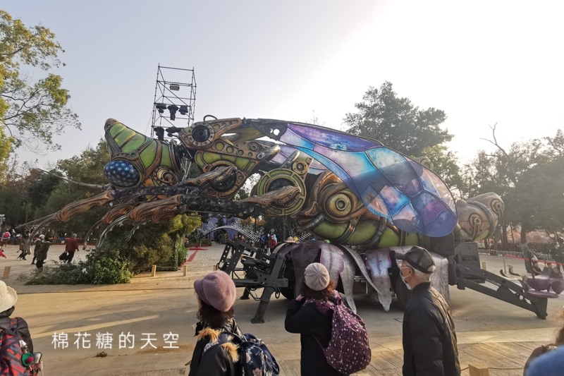 台灣燈會在台中必看表演-全球首演森林機械巨蟲秀，台灣限定一天只有三場