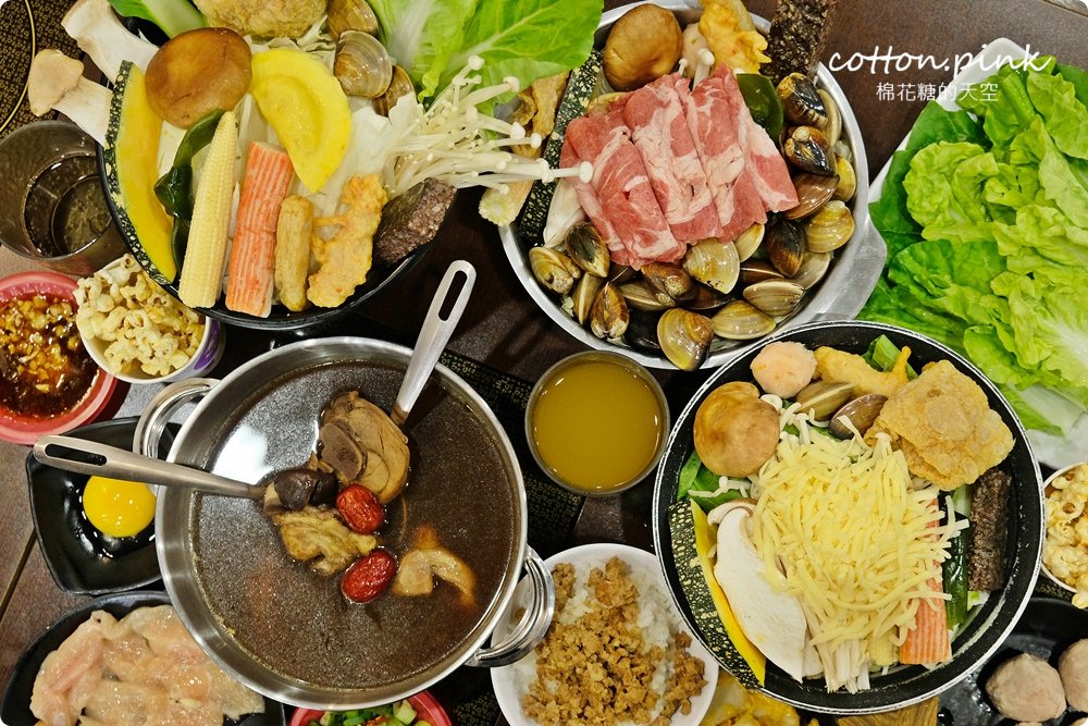 台中小火鍋最低99元～滷肉飯、自助吧吃到飽，沙鹿鍋淘洶湧加十元就能自製微笑滷肉飯