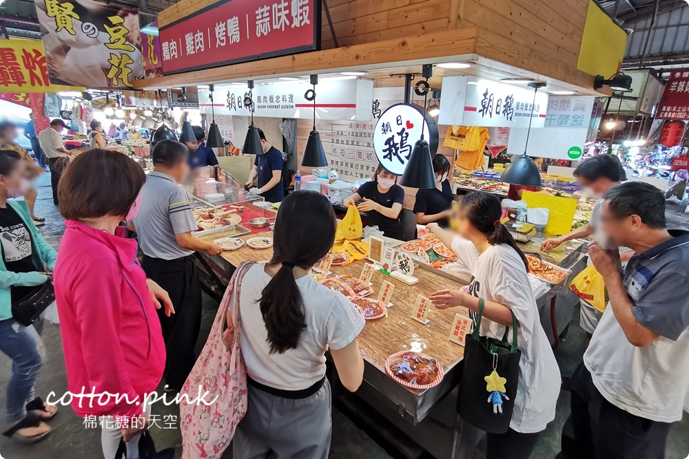 台中北平黃昏市場朝日鵝不能不吃！隱藏版三拼一定要預定、烤雞腿焦糖色澤超誘人