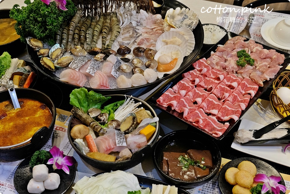 台中火鍋這家很低調，湯底香氣直衝腦門擋不住！湯馥石頭鍋超狂巨無霸海鮮盆十種嚴選海鮮在裡面