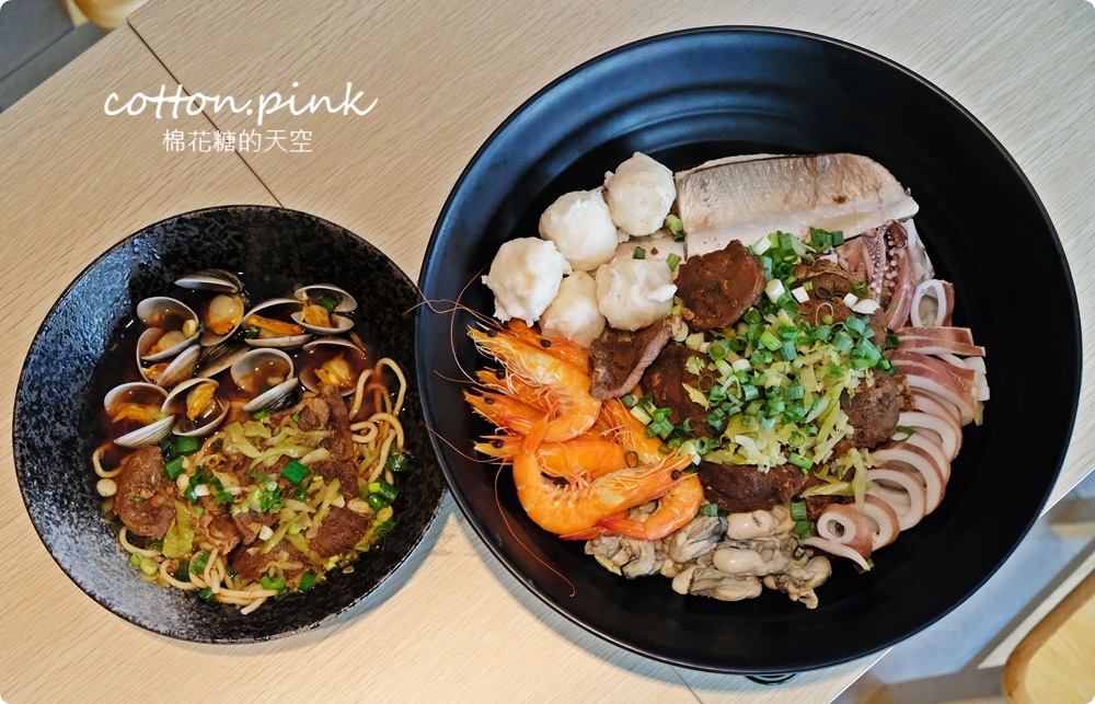 台中最狂牛肉麵就是這一家！超大碗公迦南海陸牛肉麵～大塊牛肉外加鮮蚵還有整片虱目魚