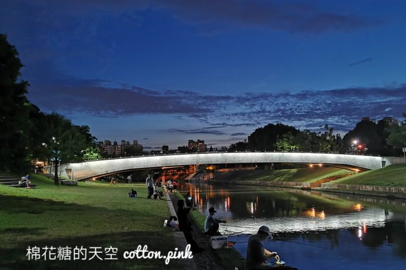 台中大里浪漫景點～興大康橋夜景超美的！