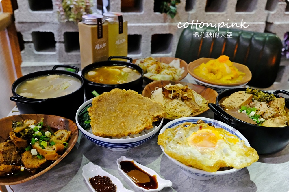台中人氣滷肉飯新店！店裡麻油雞也好好喝～福來芳多種燉湯暖呼呼～