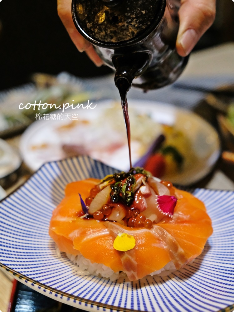 台中最新日式無菜單料理~慶生就送特製鮭魚蛋糕！“鰆沐 割烹、酒”日式套餐超澎湃！