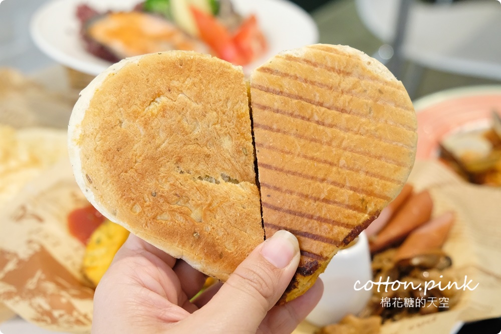 台中早午餐推薦|美術館周邊FUN輕鬆最新菜單供應中！大餐盤真的超大一盤啦～