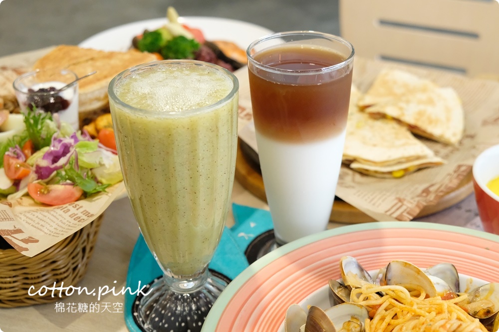 台中早午餐推薦|美術館周邊FUN輕鬆最新菜單供應中！大餐盤真的超大一盤啦～