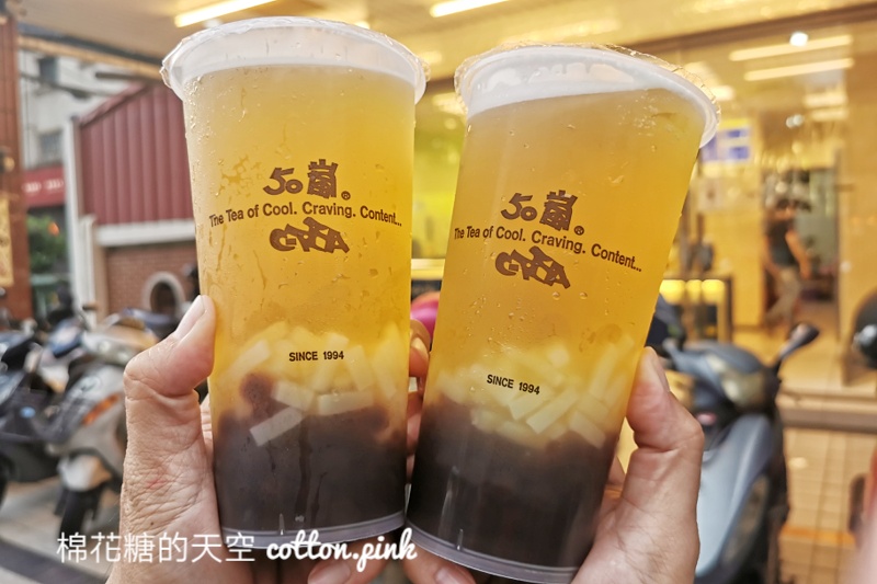 北部50嵐獨家一號青茶台中也買得到啦！喝一杯超飽～