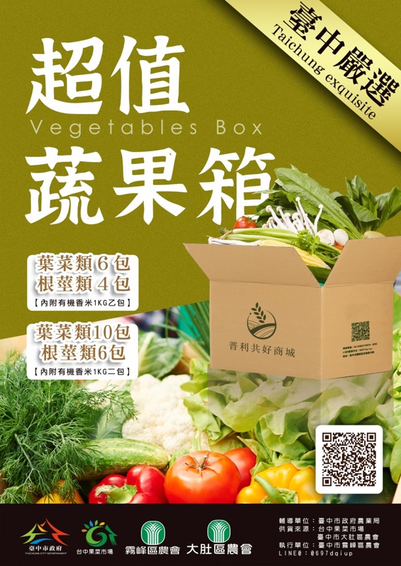 台中市政府推市場採購分流！請大家告訴大家～線上買菜也方便喔！