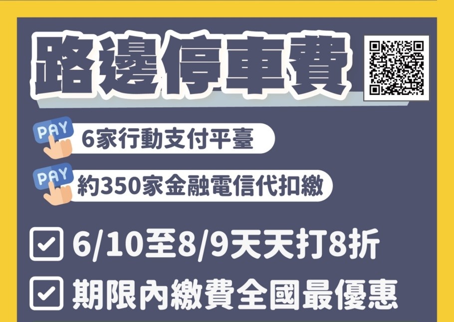 台中市停車費行動支付打八折！這天開始～還沒繳費的再等等～
