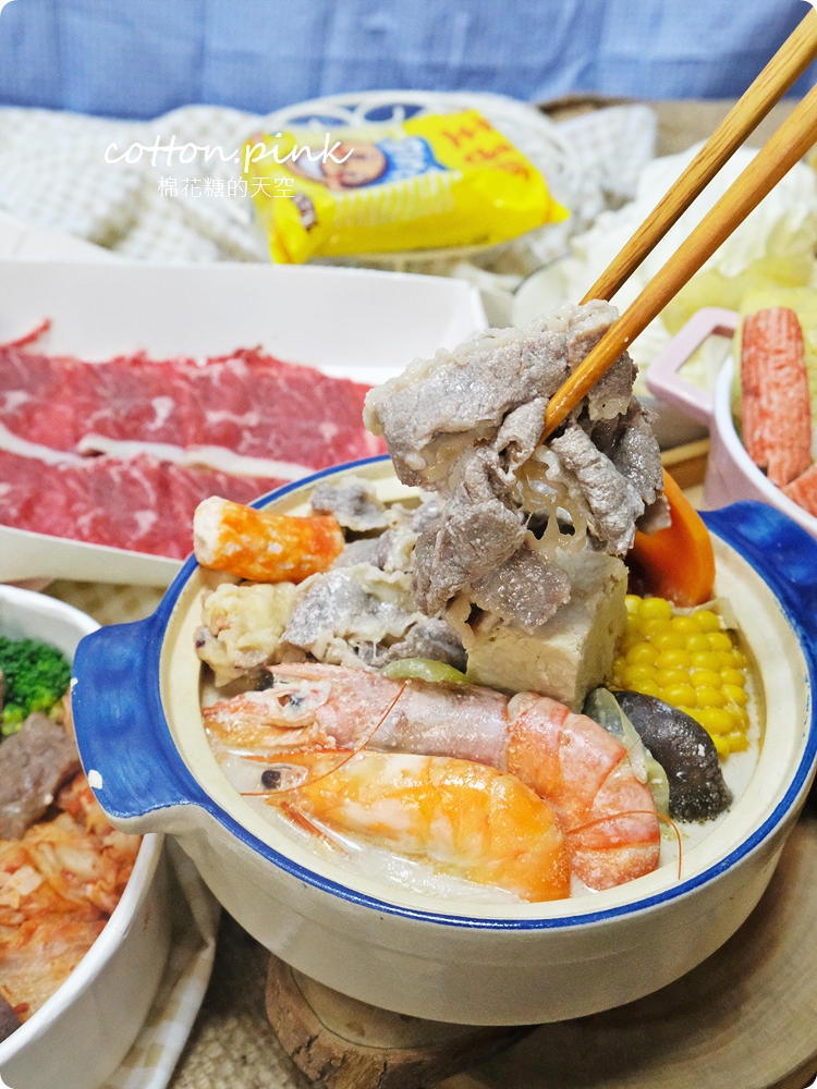 外帶火鍋超過20種配料超澎湃！羊角炭火燒肉轉賣火鍋～大推看不到飯牛排蓋飯～
