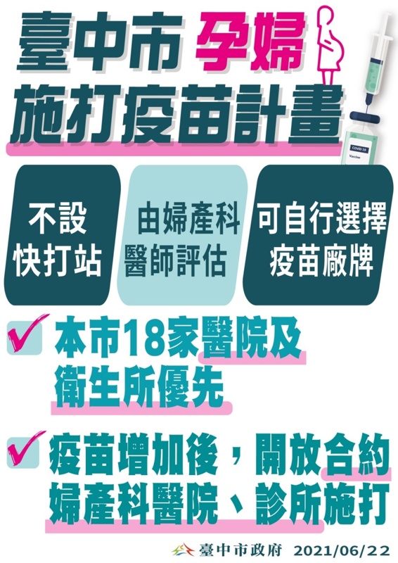 台中長者施打疫苗免預約~防疫措施持續更新中！