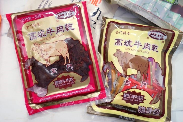 金門伴手禮一次買齊！金門貢糖、牛肉乾、麵線、翟家高粱酸白菜