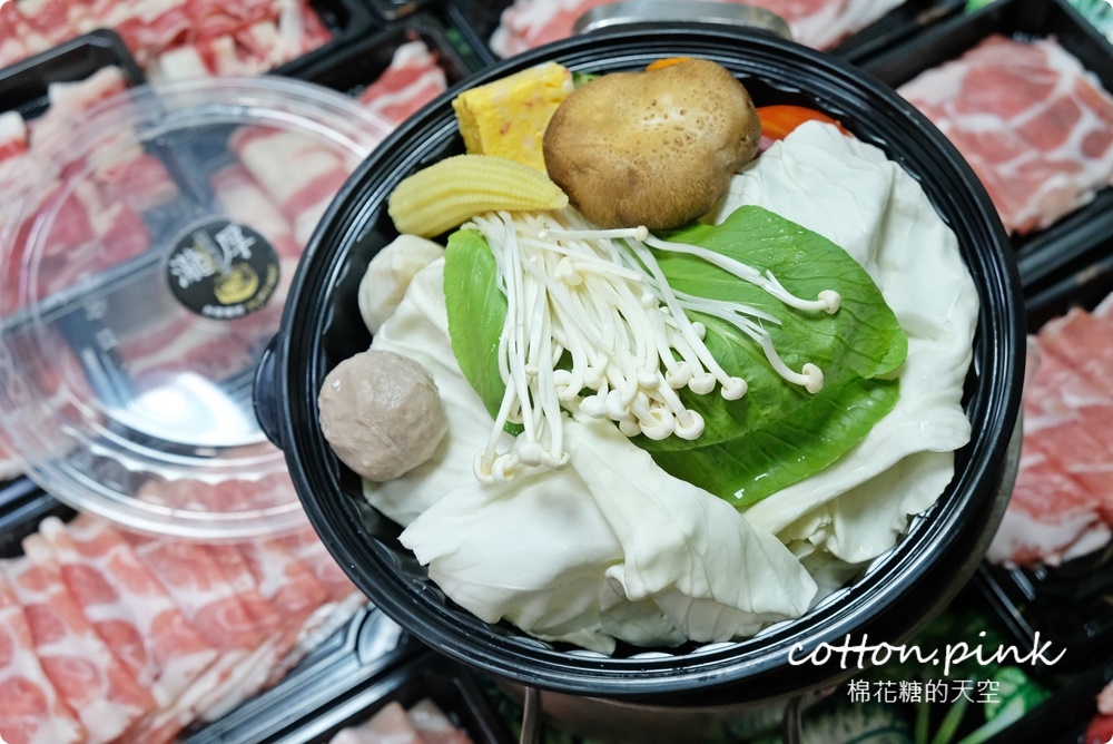 台中火鍋大胃王～外帶在家吃飯也要挑戰一波！瀧厚鍋物加一元就能享受100盎司肉盤