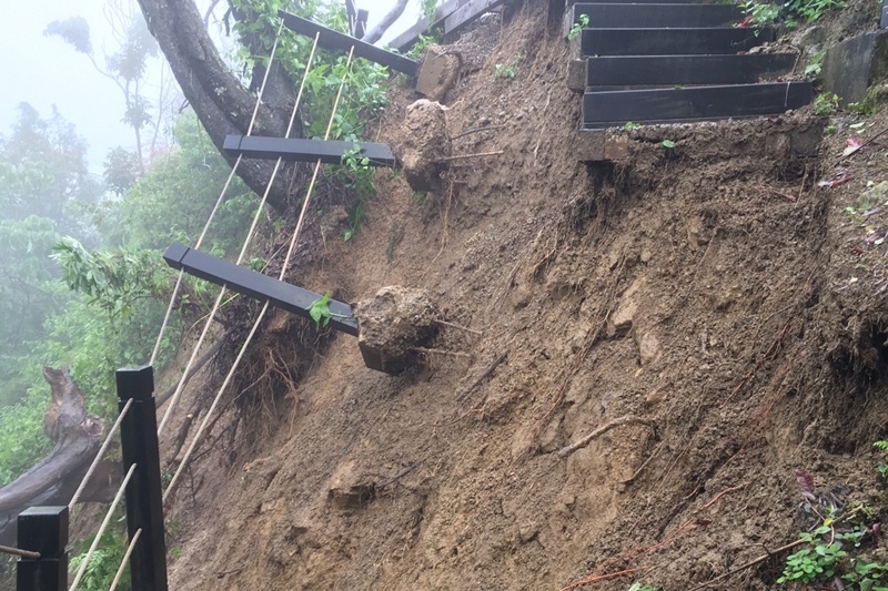 台中多處山區登山步道因雨坍塌～緊急封閉整修中！出門爬山前多注意